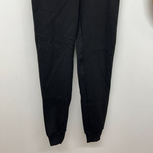 NEW Naked Wardrobe Neutral Black Ribbed Joggers Sweats Sweat Pants Small - Picture 4 of 5